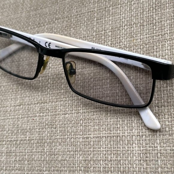 Ray-Ban Kids Eyeglasses Frame Black/White Tone RB1032 4005 47[]15 125 Glasses - Picture 2 of 9